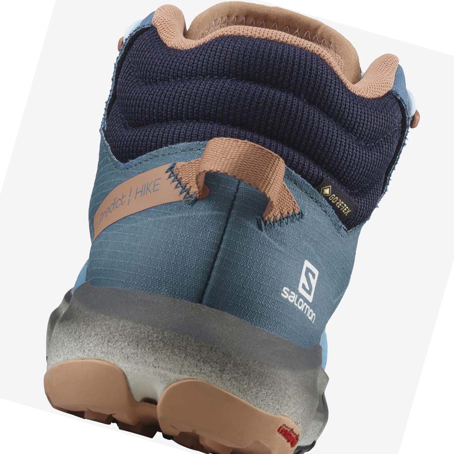 Tenis Senderismo Salomon WoPREDICT HIKE MID GORE-TEX Mujer Azules | MX 2817ILH